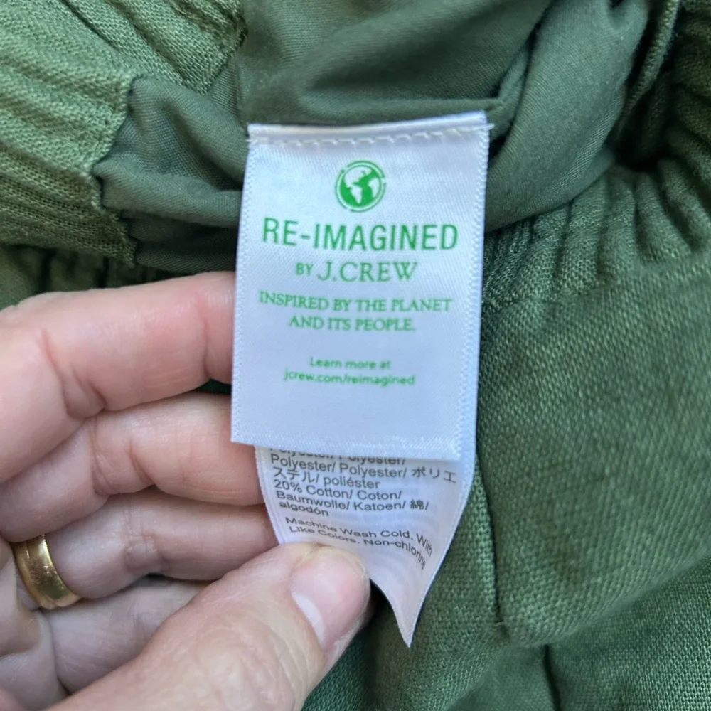 Re-Imagined by J. Crew Linen/Cotton Blend Skirt Like New Size 10 - Picture 3 of 8